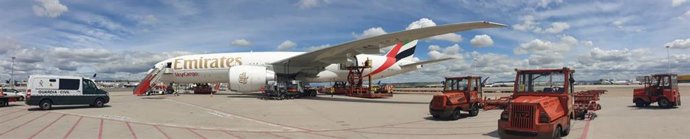 Avión con material sanitario para la Comunitat Valenciana