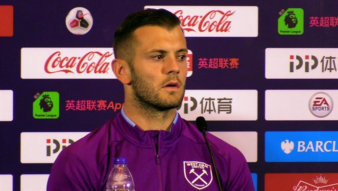 Jack Wilshere comparece en una rueda de prensa con el West Ham
