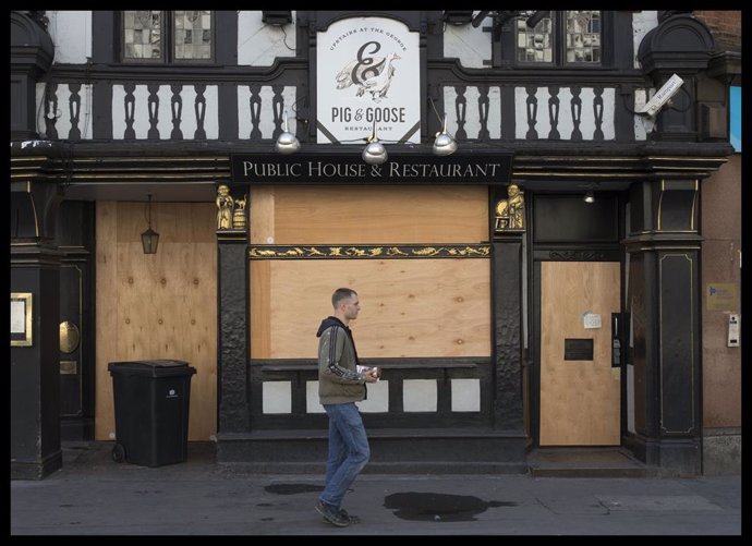 Bar cerrado en Londres