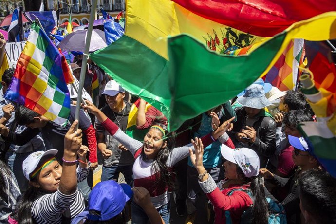Imgen de archivo de seguidores de Evo Morales durante las protestas registradas en octubre de 2019 tras las elecciones. 