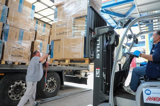 Material sanitario llegado a la Comunitat Valenciana