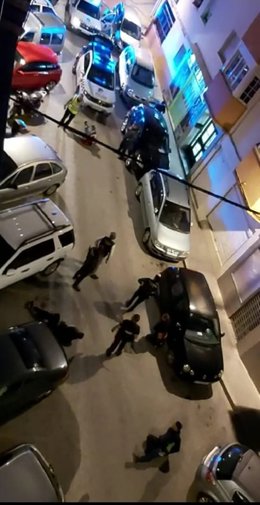 Detención de los participantes en una pelea en Almuñécar (Granada)