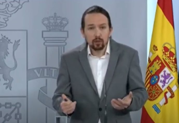 Rueda de prensa del vicepresidente segundo, Pablo Iglesias