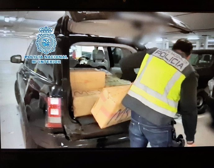 Vehículo interceptado en Algeciras con 300 kilos de hachís
