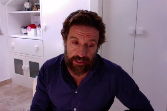 El presidente de Faconauto, Gerardo Pérez, durante la conferencia.