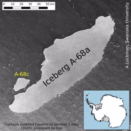 El iceberg más grande del mundo se fragmenta