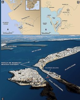 Reccreación del puerto fenicio-punico en el antiguo archipiélago de Cádiz