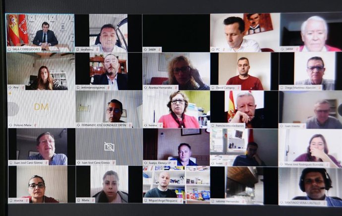José Ballesta se reúne telemáticamente con los 67 pedáneos del municipio