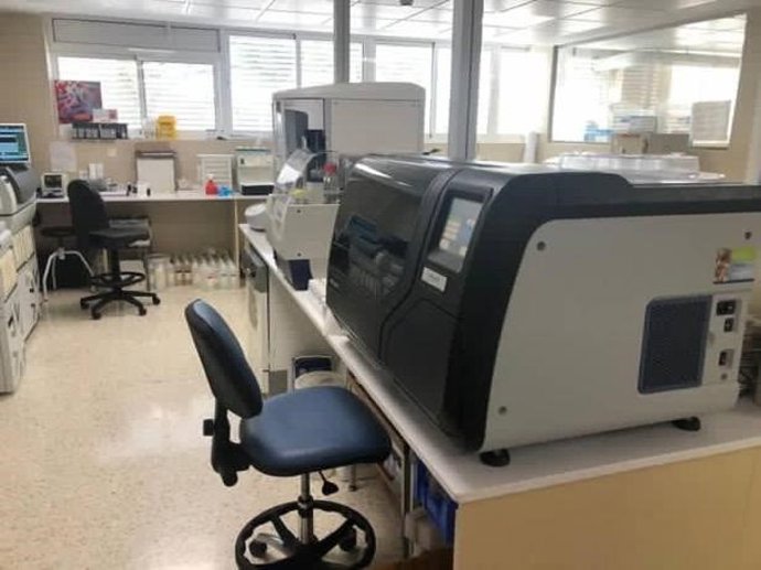 Laboratio del hospital de Riotinto