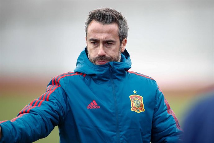 Jorge Vilda, head coach of Women's Spain Team from Spain, during the training day of the Women Spain Team at Ciudad del Futbol of Las Rozas on November 07, 2019, in Madrid, Spain.