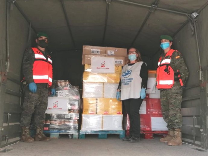 Córdoba.-Coronavirus.- El Banco de Alimentos recibe 1.550 kilos de comida transp