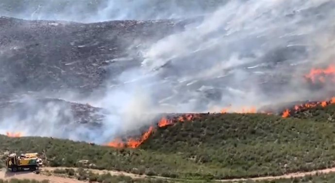 Incendio forestal en Cuevas del Almanzora (Almería)