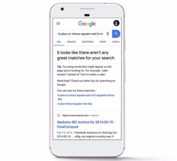 Google avisará cuando los resultados de búsqueda no sean los mejores para la pet