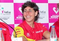 Carla Suárez colabora cada mañana en el Banco de Alimentos de Las Palmas