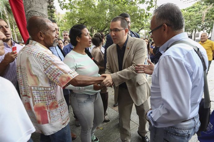 El ministro de Asuntos Exteriores de Venezuela, Jorge Arreaza.