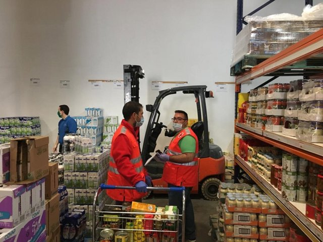 Alacén logístico de Cruz Roja en Jaén