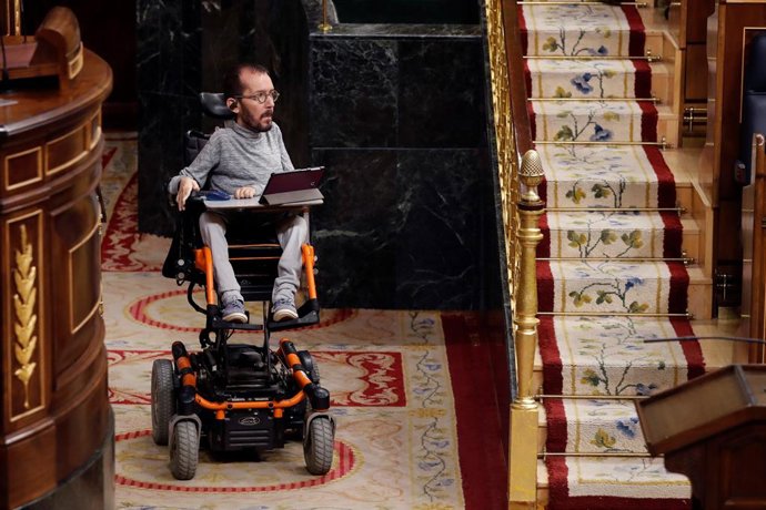 El portaveu parlamentari d'Unides Podem, Pablo Echenique, al Congrés.