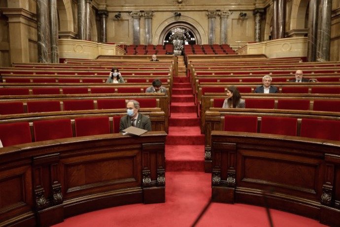 Primer ple telemtic del Parlament pel coronavirus amb 21 diputats on la resta votaran o telemticament o amb vot delegat