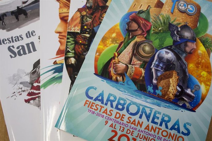 Carteles anunciadores de las fiestas de San Antonio