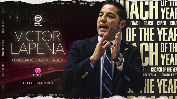Víctor Lapeña, técnico del año en la Euroliga femenina