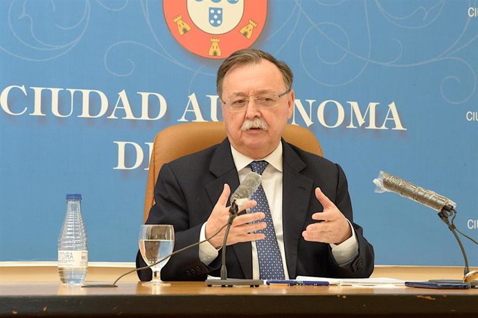 El presidente de Ceuta, Juan Jesús Vivas, en una reciente comparecencia