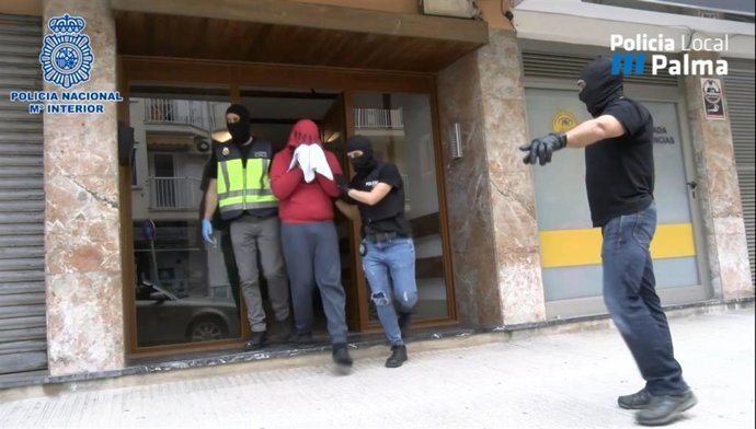 Detención de un joven de 27 años por una plantación de marihuana en un piso de la Plaza de Toros de Palma.