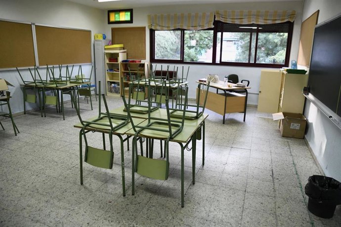 Aula de Primaria del Colegio de Educación Infantil y Primaria (CEIP) Joaquín Costa de Madrid.