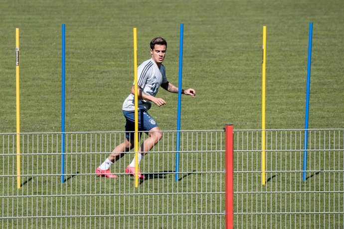 Coutinho entrenando con el Bayern