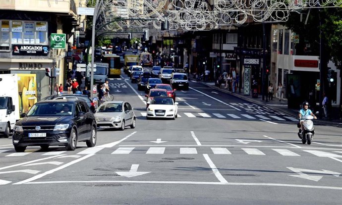 La Gran Vía de Murcia en una imagen de archivo