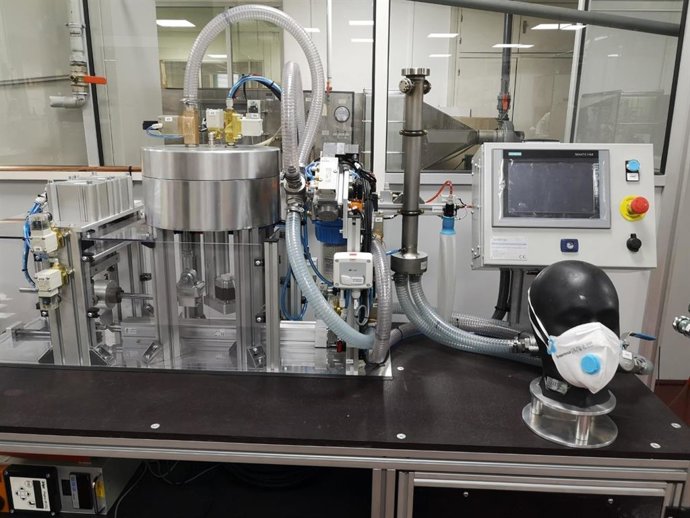 Máquina de ensayo de mascarillas de CSG Ingeneria