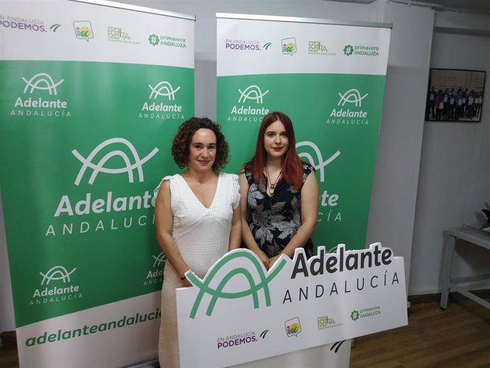 Las parlamentarias de Adelante Andalucía por Córdoba Ana Naranjo y Luzmarina Dorado, en una imagen de archivo.