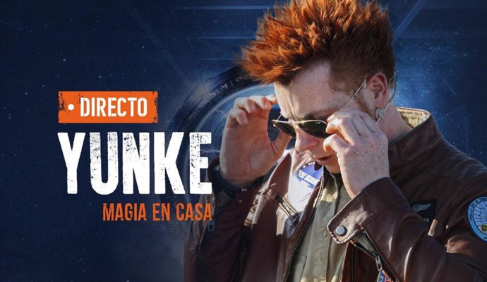 Imagen del cartel promocional del mago Yunke que retransmitirá un espectáculo de magina en el canal Youtube de Ifema.