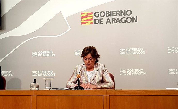 La consejera de Ciudadanía y Servicios Sociales del Gobierno de Aragón, María Victoria Broto