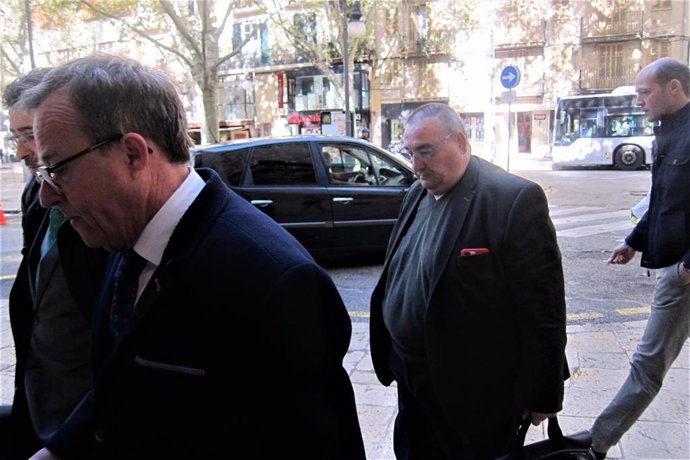 El empresario Santos Márquez, a su llegada a la Audiencia Provincial de Baleares.
