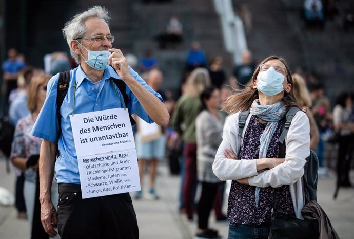 Protestas en Alemania por las restricciones contra el coronavirus