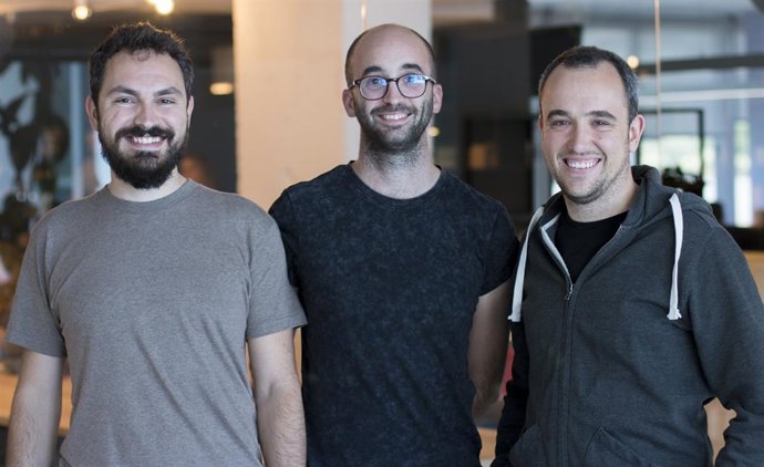 Los fundadores de Factorial (de izquierda a derecha): Jordi Romero, CEO, Pau Ramon, CTO y Bernat Farrero, CRO.
