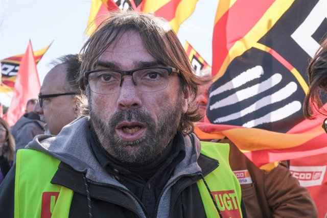 El secretario general de UGT Catalunya, Camil Ros