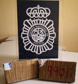 Imagen de la heroína intervenida por Policía Nacional en la Cañada Real.