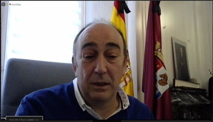 Captura de la rueda de prensa telemática sobre la plataforma 'Compro Segovia'.