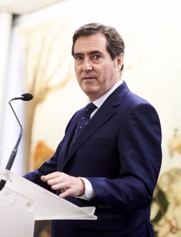 El president de la patronal CEOE, Antonio Garamendi, a Cantbria (Espanya), 5 de mar del 2020.