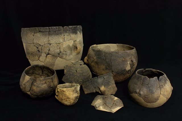 Cerámica procedente del yacimiento arqueológico de Verson (Francia)