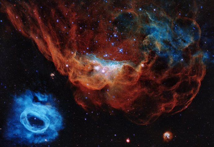 Una arrecife cósmico, imagen conmemorativa de los 30 años del Hubble