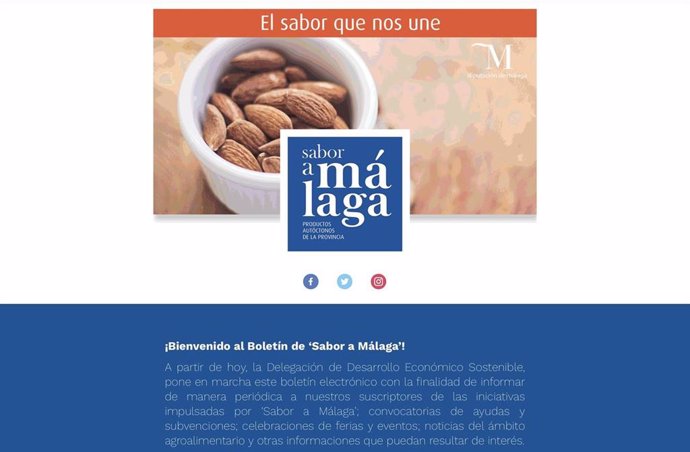 Nota De Prensa: Sabor A Málaga Crea Un Boletín Electrónico Sobre Iniciativas Y Subvenciones Para Informar Y Apoyar Al Sector Agroalimentario