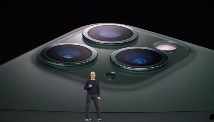 El CEO de Apple, Tim Cook, en la presentación del iPhone 11 Pro