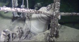 La campana del buque hospital soviético 'Armenia', hundido por la aviación nazi en el mar Negro en noviembre de 1941