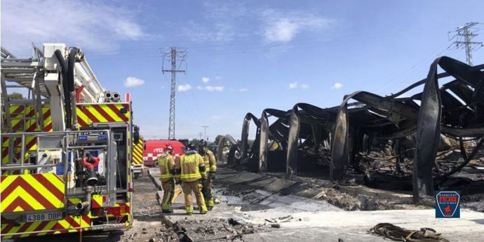 Fotografía facilitada por el Consorcio de Extinción de Incendios y Salvamento de la Región de Murcia