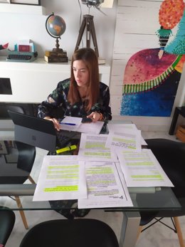 La portavoz de Cs en el Ayuntamiento de San Juan de Aznalfarache, Fátima Manchado