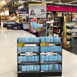 Mascarillas higiénicas en Carrefour