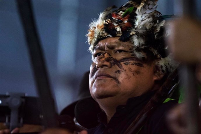 El líder indígena ecuatoriano Jaime Vargas