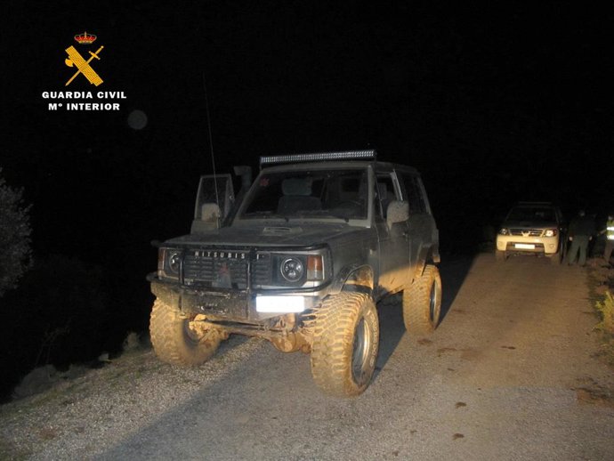 Vehículo de los jóvenes implicados en el suceso